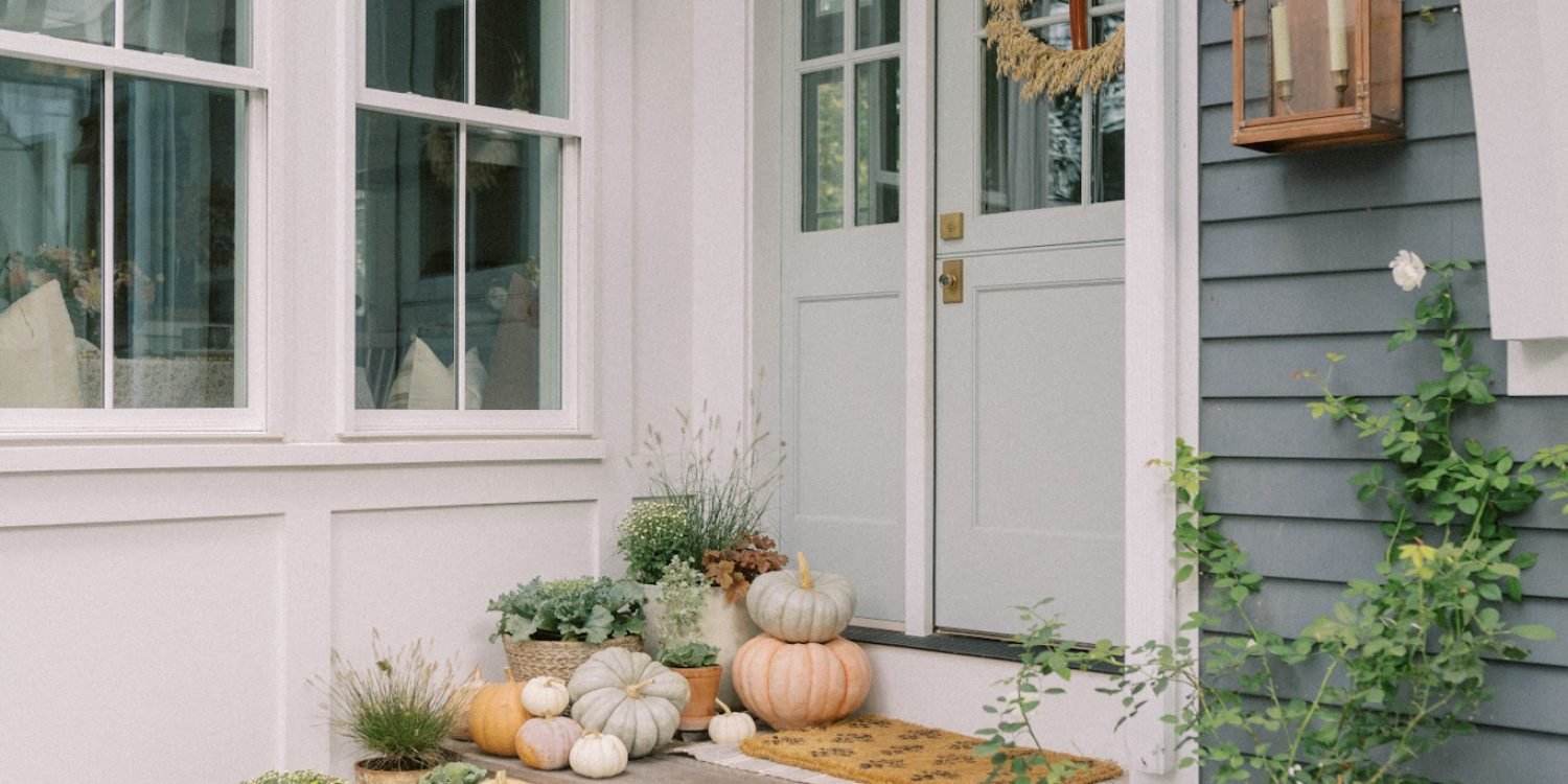 Outdoor steps for Fall season